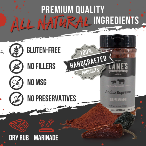Lane´s Ancho Espresso Rub (303 g) - Bild 2