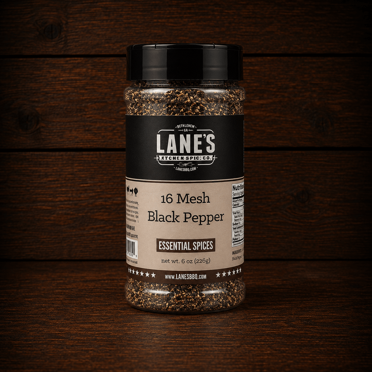 Lane´s "16 Mesh" Black Pepper (226 g)