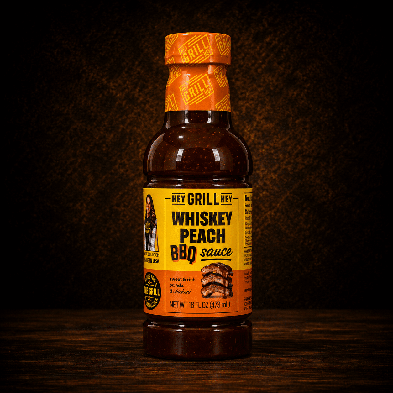 Hey Grill Hey - Whiskey Peach BBQ Sauce (532 ml)